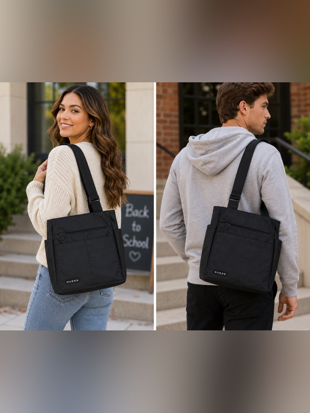 GUESS messengerBag Black Utility Shoulder Bag